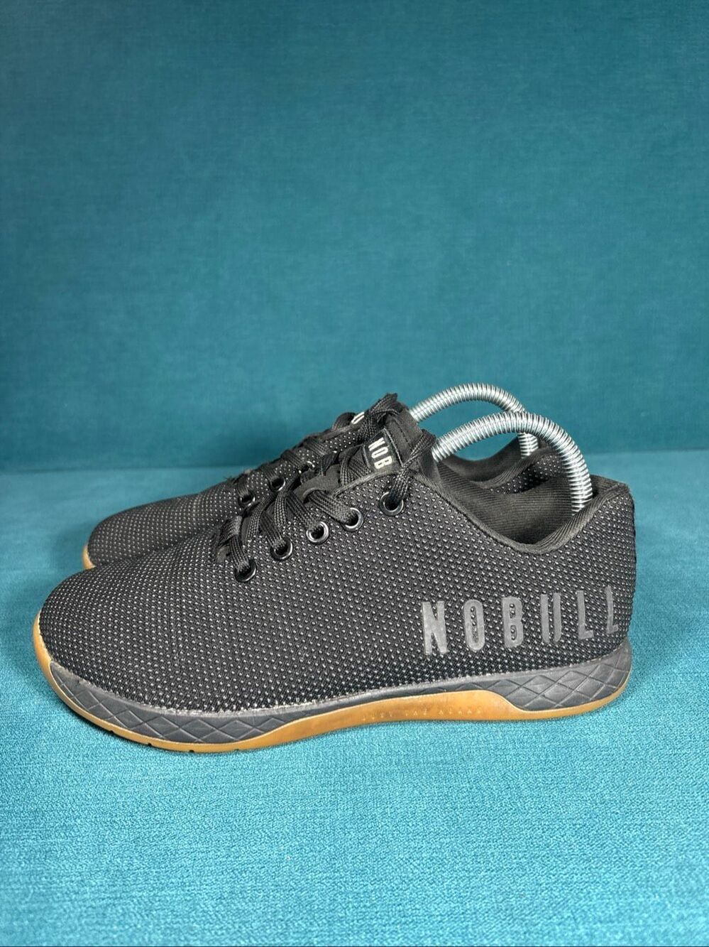 NOBULL Superfabric Trainer Shoes Black Gum Women's Size 8 / Men's Size 6.5
